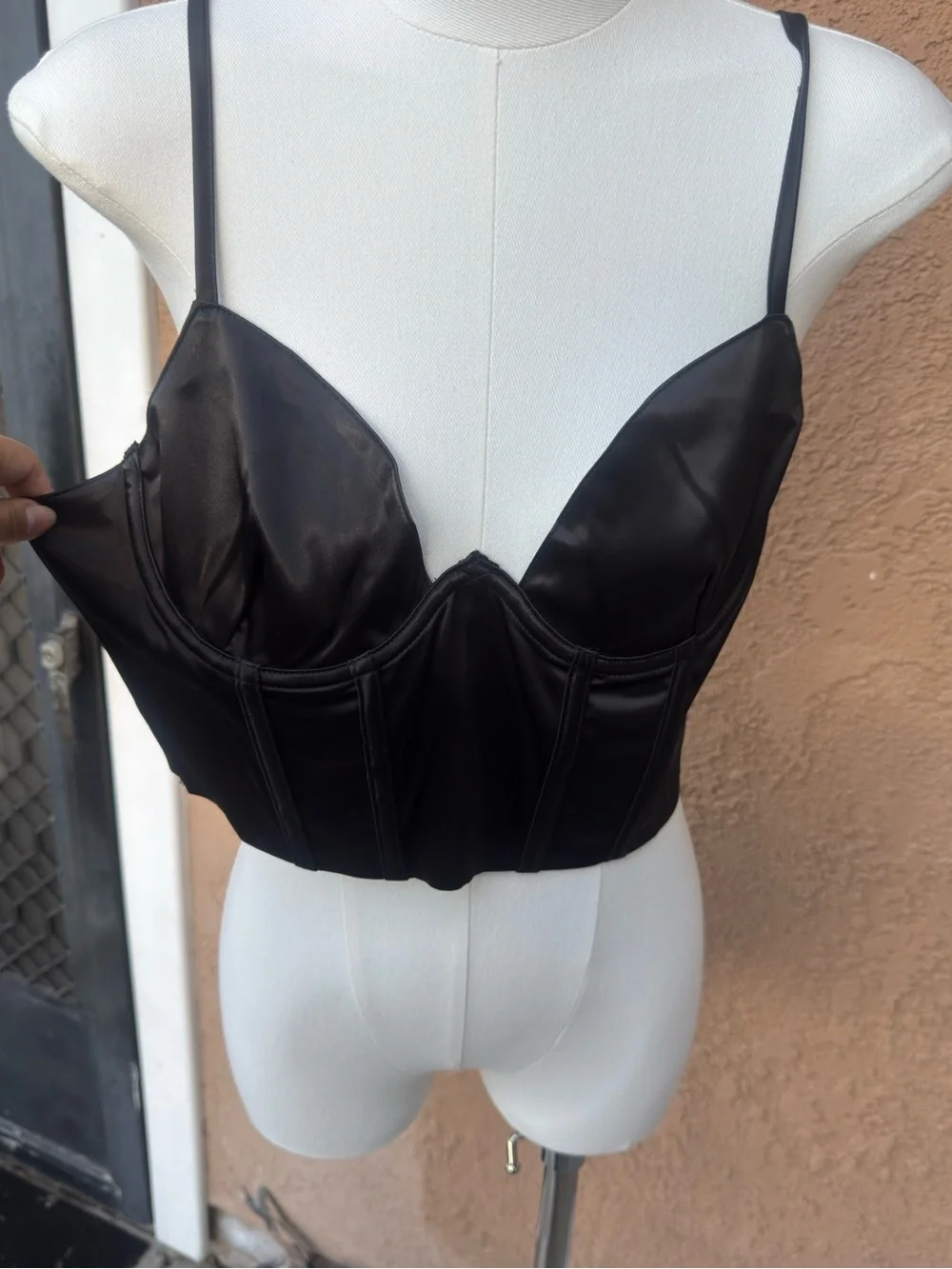 Black  Bustier Crop Top - Women Intimates & Sleepwear